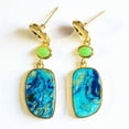 thumbnail image 3 of K-KED Fashion Turquoise 925 Silver Ear Hook Women Earrings Wedding Dangle Drop Jewelry-#39, 3 of 6