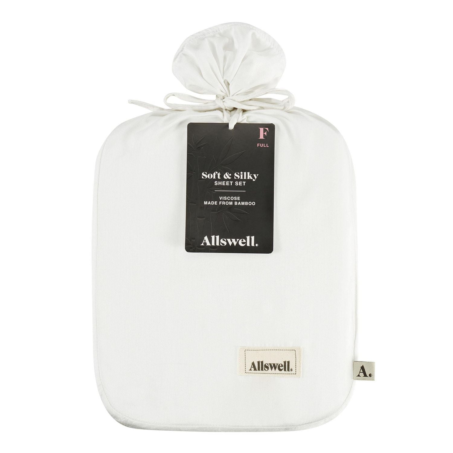 Allswell 300 Thread Count Soft & Silky 4-Piece Viscose from Bamboo Sateen Sheet Set, King Sheet Set