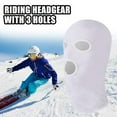 thumbnail image 5 of ZOELNIC 3 Holes Balaclava Ski Mask, Thin Three Holes Full Face Mask for Motorcycle Bike Hunting Cycling Cap Ski White, 5 of 9