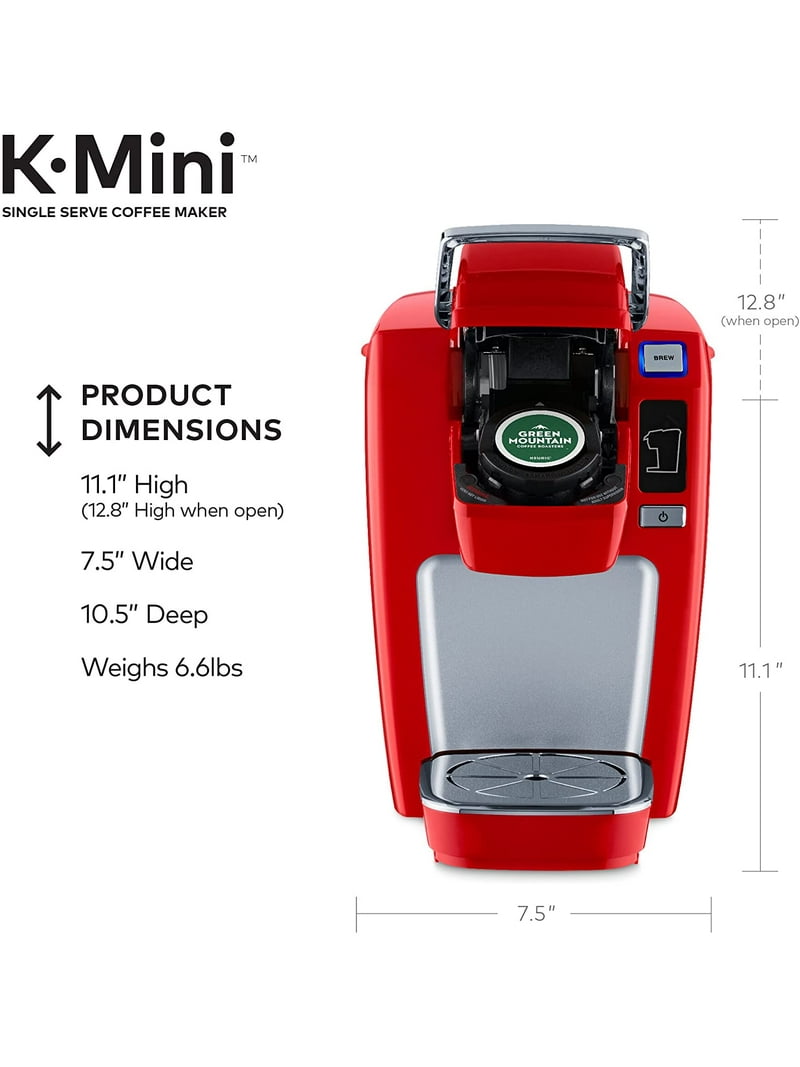 Keurig K15 Coffee Maker, Single Serve K-Cup Pod Coffee Brewer, 6