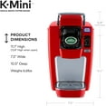 thumbnail image 4 of Keurig K15 Coffee Maker, Single Serve K-Cup Pod Coffee Brewer, 6 to 10 Oz. Brew Sizes, Chili Red, 4 of 9