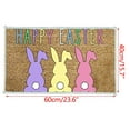 thumbnail image 3 of Jilgteok Easter Doormat Easter Eggs Rabbit Entryway Front Porch Rugs Anti-Skid Bottom Floor Indoor Outdoor Carpet For Home Patio Home Decor, 3 of 7