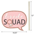 thumbnail image 4 of Big Dot of Happiness Funny Bride Squad - Rose Gold Bridal Shower or Bachelorette Party Photo Booth Props Kit - 10 Piece, 4 of 5