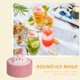 thumbnail image 1 of Molde de silicona para bolas de hielo, reutilizable, lindo oso, molde para cubitos de hielo, herramientas de cocina (rosa), 1 of 6