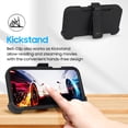 thumbnail image 4 of Thousandgear Compatible with iPhone 16 Pro Max 6.9" Heavy Duty Built in Screen Defender Phone Case, with Belt-Clip Holster Pro Black, 4 of 8