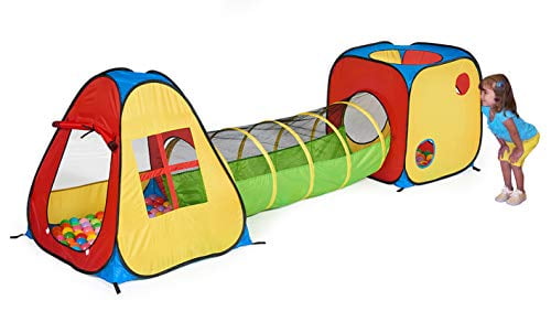 Portable Kids Indoor Outdoor Play Tent Crawl Tunnel Set 3 in 1 Ball Pit Tents US for sale online 