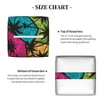 thumbnail image 5 of Lsque Hawaii Palms Printed Tissue Box Cover Holder, Facial Paper Organizer Dispenser,Square with Bottom Belt, PVC Leather Decorative Organizer, 5 of 8