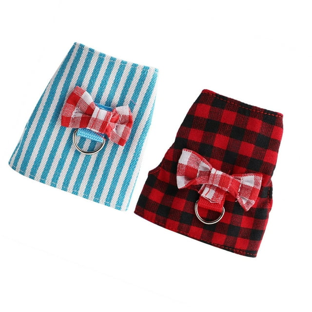 a Hammock Walking Rope Blue Extra Small Glass Cage Dwarf Ferret Russian Outfits Small Animals Traction Rope Chest Strap Red Grid Blue Stripes 2 Pieces