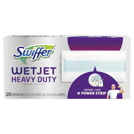 Swiffer WetJet Heavy Duty Mopping Pad Refill, 20 Count