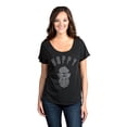 thumbnail image 2 of Thread Tank HOPPY Women's Relaxed Slouchy Dolman T-Shirt Tee Heather Black 2X-Large, 2 of 4