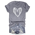 thumbnail image 2 of Otvok Womens Sports T-Shirt Printed Round Neck and Short Sleeved Summer Tops, 2 of 6