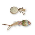 thumbnail image 2 of Catit Straw Woven Fish and Terry Ball Cat Toy, 2 of 3