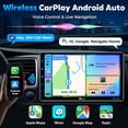 thumbnail image 3 of Radio de coche estéreo PLZ 10.1 inalámbrica Single Din con Carplay, 3 of 9