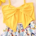 thumbnail image 3 of Popshion Toddler Girls Summer Crop Top and Butterfly Skirt Set, 2-Piece, Size 18 Months-7 Years, 3 of 7