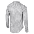 thumbnail image 3 of Men's Colosseum x Wrangler White Texas A&M Aggies Plaid Window Pane Long Sleeve Full-Snap Shirt, 3 of 3