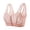 Pink, variant on Bras for Women Front Closure Plus Size Delicate Lace Trim Wide Band Invisible Under Thin Shirts L-5XL