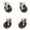 4 Swivel w/2 Top Lock Brakes, variant on 3 Inch SS High Temp Glass Filled Nylon Wheel Swivel Bolt Hole Caster SCC