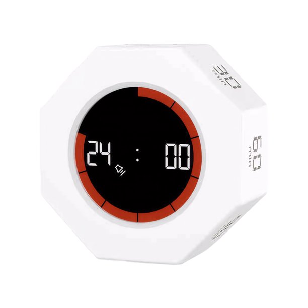 Billuyoard Temporizador de cubo recargable para niños, temporizador de productividad compacto y multifuncional, cubo de productividad Electrodomésticos blanco