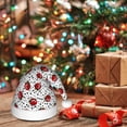 thumbnail image 6 of Kowoue Red Ladybugs On Black Dotted Pattern Santa Hat Christmas Hats for Adults, Holiday Unisex Velvet Comfort Xmas Hat for Women Men, 6 of 6