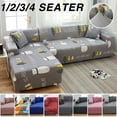 thumbnail image 1 of Solid Color Stretch Slipcover Chair Sofa Couch Protect Elastic Cover 1 2 3 4 Seater, 1 of 9
