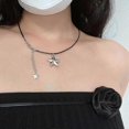 thumbnail image 4 of Collar de Cuerda de poliuretano Yashi negro para mujeres y adolescentes estilo 4 45 + 5 cm, 4 of 5