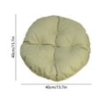 thumbnail image 3 of Cojín de silla de lino 40x40 cm con base antideslizante, almohadilla lavable acolchada para asiento de comedor, cocina, oficina, interior y exterior, gris, amarillo, verde, azul, 3 of 6