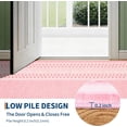 thumbnail image 6 of Checkered Area Rug 6x9, No Slip Washable Rug, Modern Bedroom Rug Under Bed Ultra Carpet, Low-Pile Rugs for Living Room Bedroom Dining Room, Pink, 6 of 7