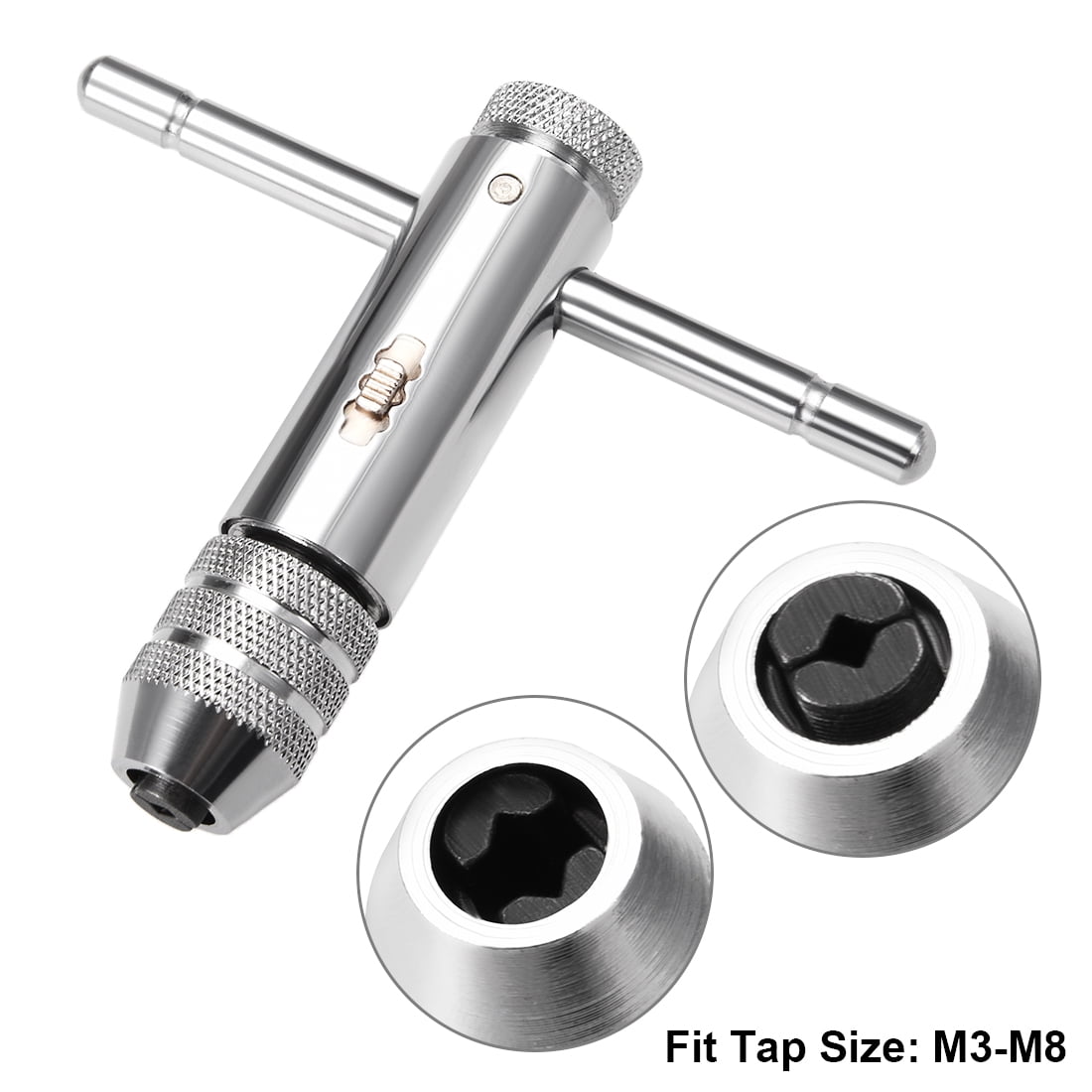 THandle Tap Wrench Handle M3M8 Adjustable Ratcheting Tap Wrench