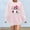 Pink, variant on WILLBEST hoodies for women Women's Fashionable Floral Print Short Sleeve T Shirt For Day Celebration | Round Neck Top breathable hoodie