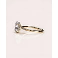 thumbnail image 5 of solitaire jewels 1.7CT Oval Moissanit Hidden Halo Engagement Ring For Women, 14K Yellow Gold, 5 of 9