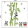 thumbnail image 4 of Decoración para el hogar Mural Vinilo Adhesivo de pared Extraíble Lindo Panda Comiendo Bambú Vivero Habitación Arte de la pared Calcomanía Papel Xemadio CJWUS-941, 4 of 7