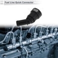 thumbnail image 3 of Conector rápido de línea de combustible de 35/64" para manguera ID para conector macho SAE de 5/8" con codo de 45 grados, accesorios de sellado de plástico negro y gris, 3 of 6