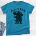 thumbnail image 2 of Black Lab Dad T-shirt, Unisex Men's Shirt, Labrador Retriever, Black Lab Owner, Best Dog Dad Gift, Heather Blue, Large, 2 of 6