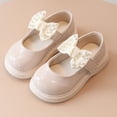 thumbnail image 2 of NOKIO Children'S Princess Dress Shoes Girls' Mary Jane Sandals Girls' Mary Jane Party Shoes Girls Sandals Children Shoes Pearl Bow Tie Princess Shoes Dance Shoes, 2 of 7