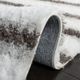 thumbnail image 5 of SAFAVIEH Berber Milan Abstract Shag Area Rug, 7' x 7' Round, Ivory/Grey, 5 of 8