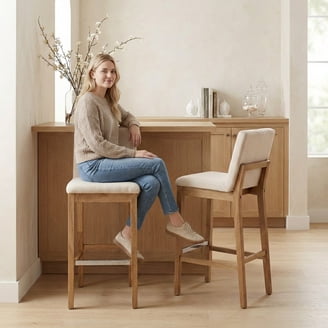 North Shore Tall Upholstered Swivel Barstool - Walmart.com