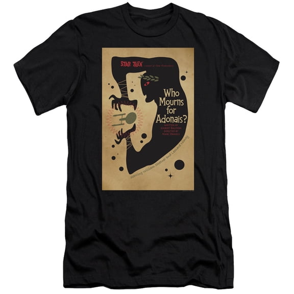 Star Trek Tos Episode 31 Premium Canvas Adult Slim Fit 30/1 T-Shirt Black