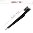 thumbnail image 5 of Unique Bargains Portable 2 in1 Eyebrow Shaping Tool Black Stainless Steel Eyebrow Clip Eyebrow Brush for Women, 5 of 7