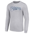 thumbnail image 2 of Men's Starter Heather Gray Chicago Bears Tailsweep Long Sleeve T-Shirt, 2 of 3