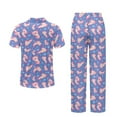 thumbnail image 6 of TSOVTHRID Axolotl Heart Print Pajama Set for Women Soft Short Sleeve Pajama with Long Pants Breathable Nightwear, Size 2XL, 6 of 7