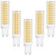 thumbnail image 1 of 12W G9 LED Bulb Warm White 3000K, Equivalent to Halogen 100W Bulb, 360 Wide Beam Angle, Non-Dimmable 1100 Lumens, 5 Pcs, 1 of 5