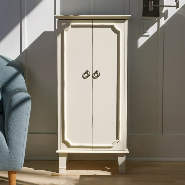 Hives Honey Cabby Jewelry Armoire, Jewelry Armoire White