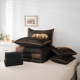 thumbnail image 5 of Homewish Brown Bear Print Bedding Comforter Set 7 Pieces, Rustic Farmhouse Full Bedding Set, Teens Kids Adult Men Reversible Fitted Sheet Flat Sheet, Microfiber Bedroom Decor, 5 of 7