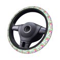 thumbnail image 4 of Steering Wheel Cover, Colorful Flying Parrot Cute Cute Car Steering Wheel Cover for Women Men, Anti-Slip Soft Aesthetic Auto Car Wheel Cover for Truck Trailer SUV Car Decor 15in, 4 of 7