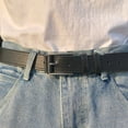 thumbnail image 5 of Dress Belts for Men Mens Belt for Suits Jeans with Prong Buckle Leather Belt with Buckle Leather Belt Men Man Lei Belt Belts for Women Dresses Light Weight Belt Modern Belt Durable Mens Belt, 5 of 6
