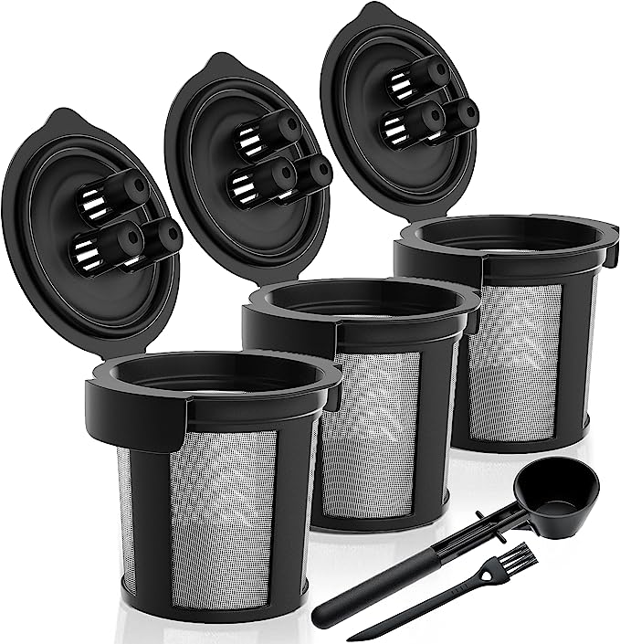 3 Ninja Reusable Coffee Filter Pods for Ninja Dual Brew Coffee Maker
