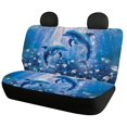 thumbnail image 2 of Pzuqiu Dolphin Brick Pattern Car Seat Covers Stretchy Car Seat Covers Full Set Breathable Polyester Front and Rear Seat Cover Set Fit for Truck Trucks, 2 of 10