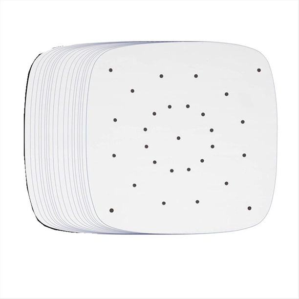 Papel para Freidora Aire, Almohadillas Desechables para Cocinar Vapor, Papel para Hornear, Almohadillas Antiadherentes para Cocinar Vapor, Papel Absorbente Aceite, Color