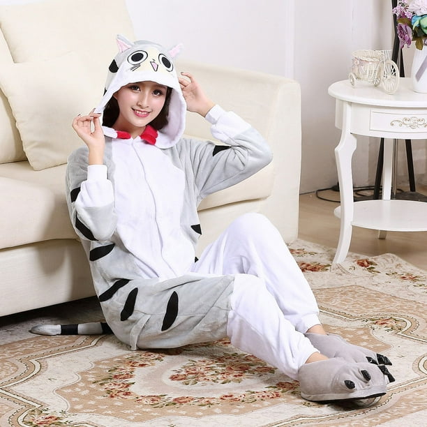 Lote mixto de pijamas de franela de otoño e invierno con dibujos de animales de Panda, gato negro y queso, ropa para el hogar