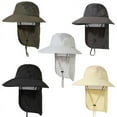 thumbnail image 2 of Gash Hao Mens UPF 50+ Sun Protection Cap Wide Brim Fishing Hat with Neck Flap, 2 of 7